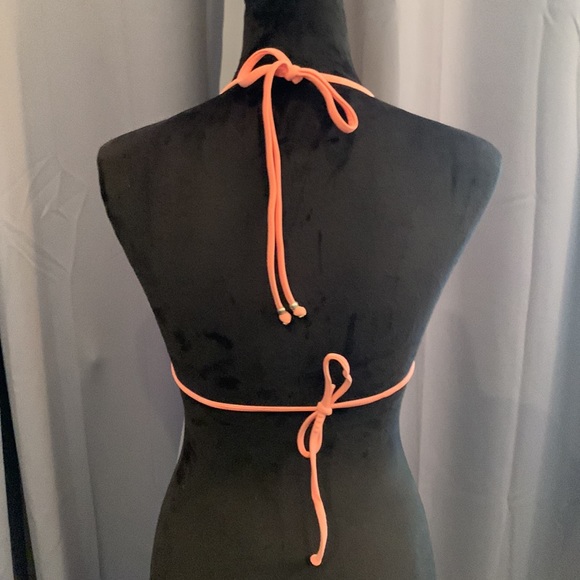 CONVERSE bikini top fully lined w/padded bra. Light tangerine. Medium - Picture 5 of 7